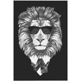 Painting by Numbers Lion Cool Black and White